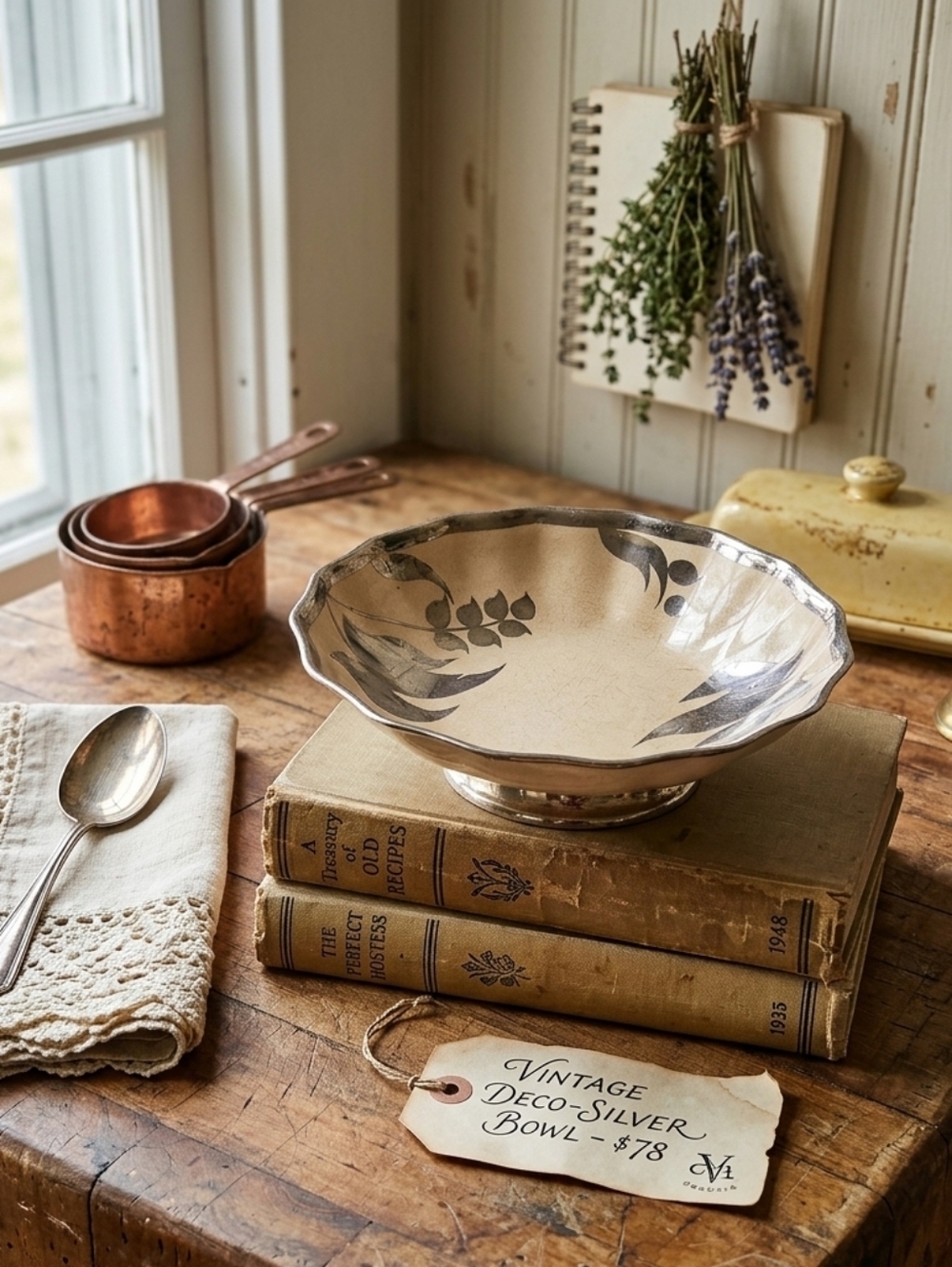 Vintage Sandland Ware Lancaster & Sandland Silver Overlay Bowl - Made in England